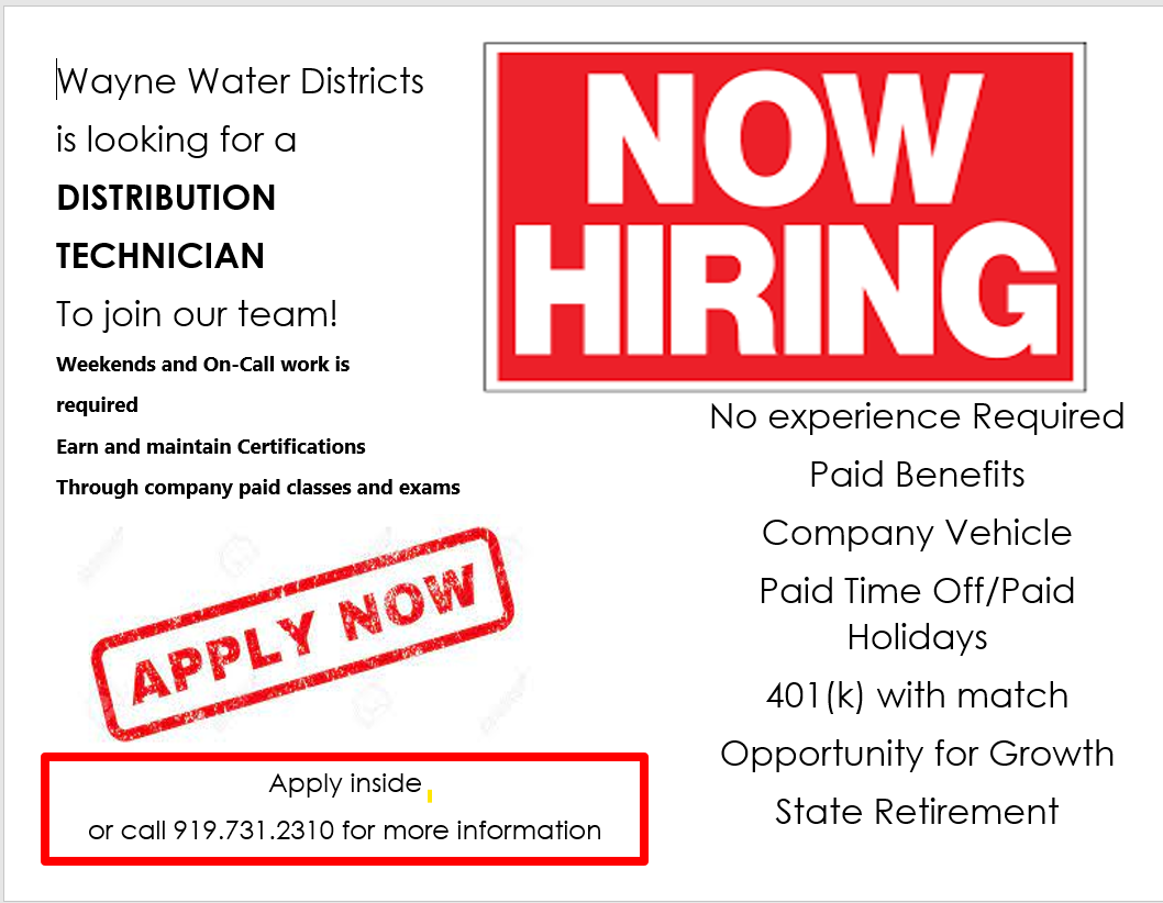 Water Distribution Technician